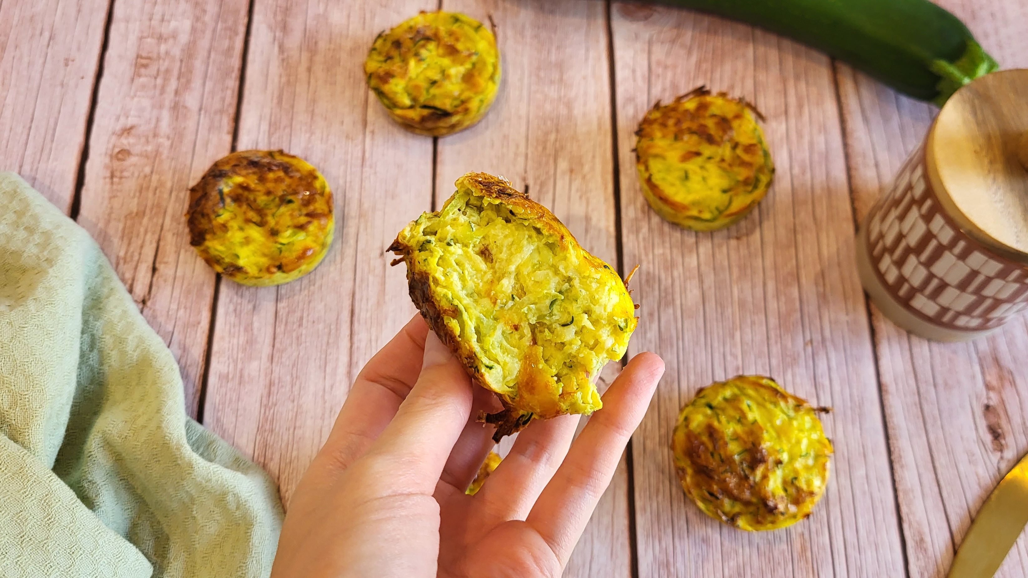 Mini flan de courgette et curry