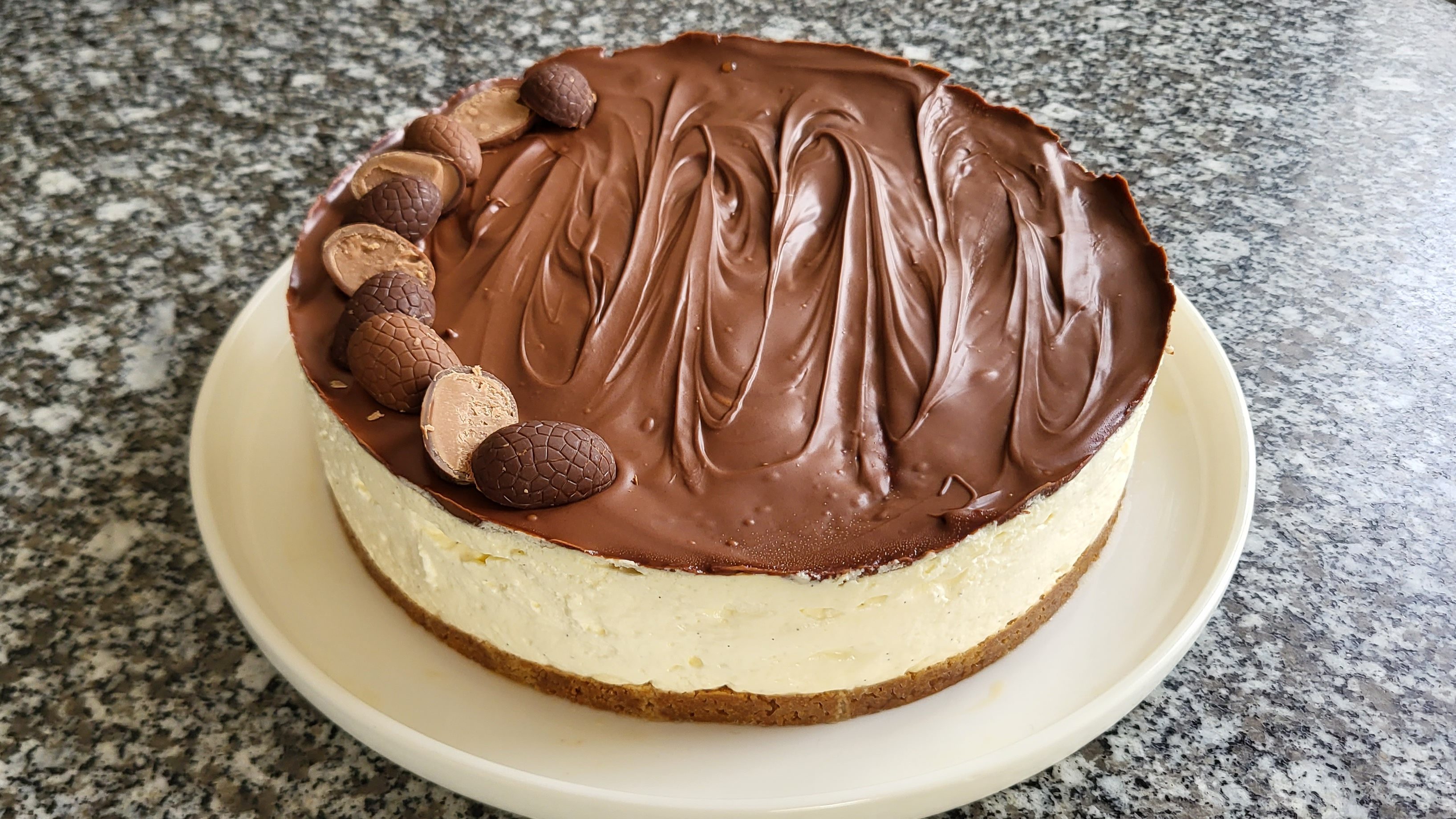 Cheesecake cœur fondant Nutella & vanille