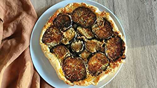 Tarte tatin d’aubergines au parmesan