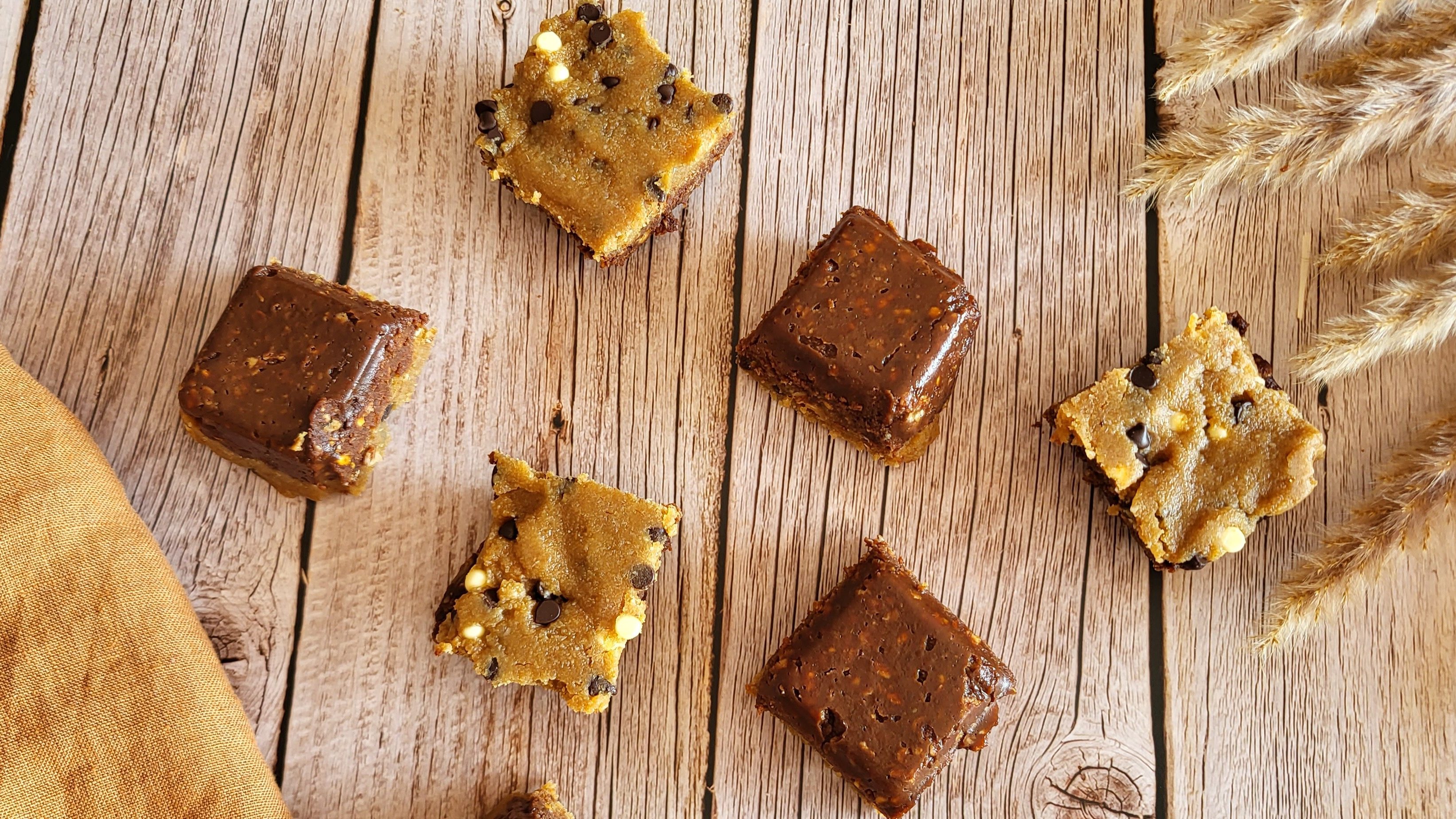 Carrés façon brownie cookie dough