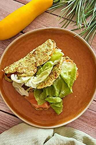 Wrap de courgette au saumon fumé