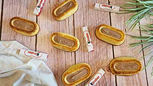 Barquettes kinder et chocolat blanc