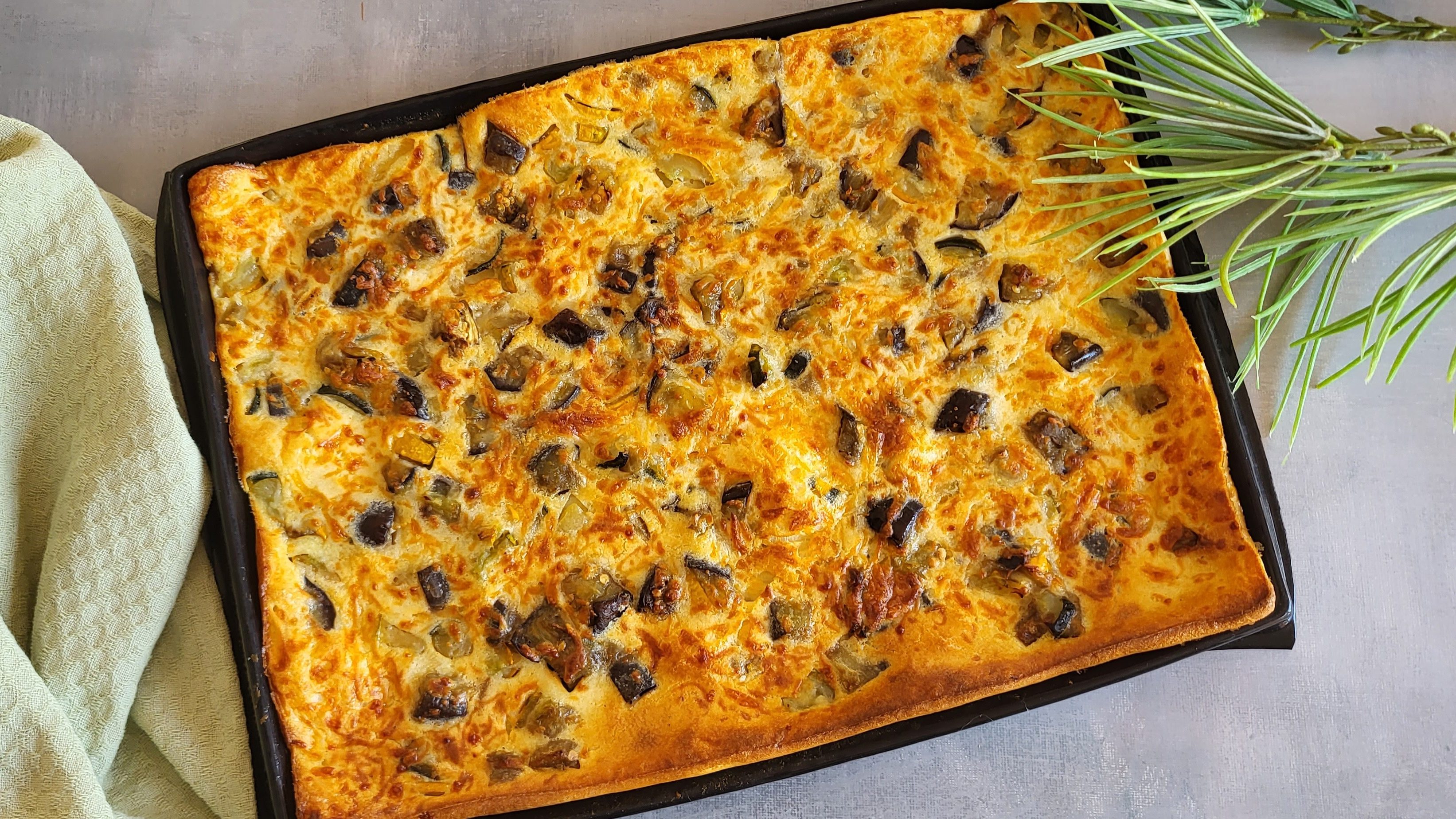 Crêpe géante aux derniers légumes d’été