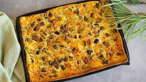 Crêpe géante aux derniers légumes d’été