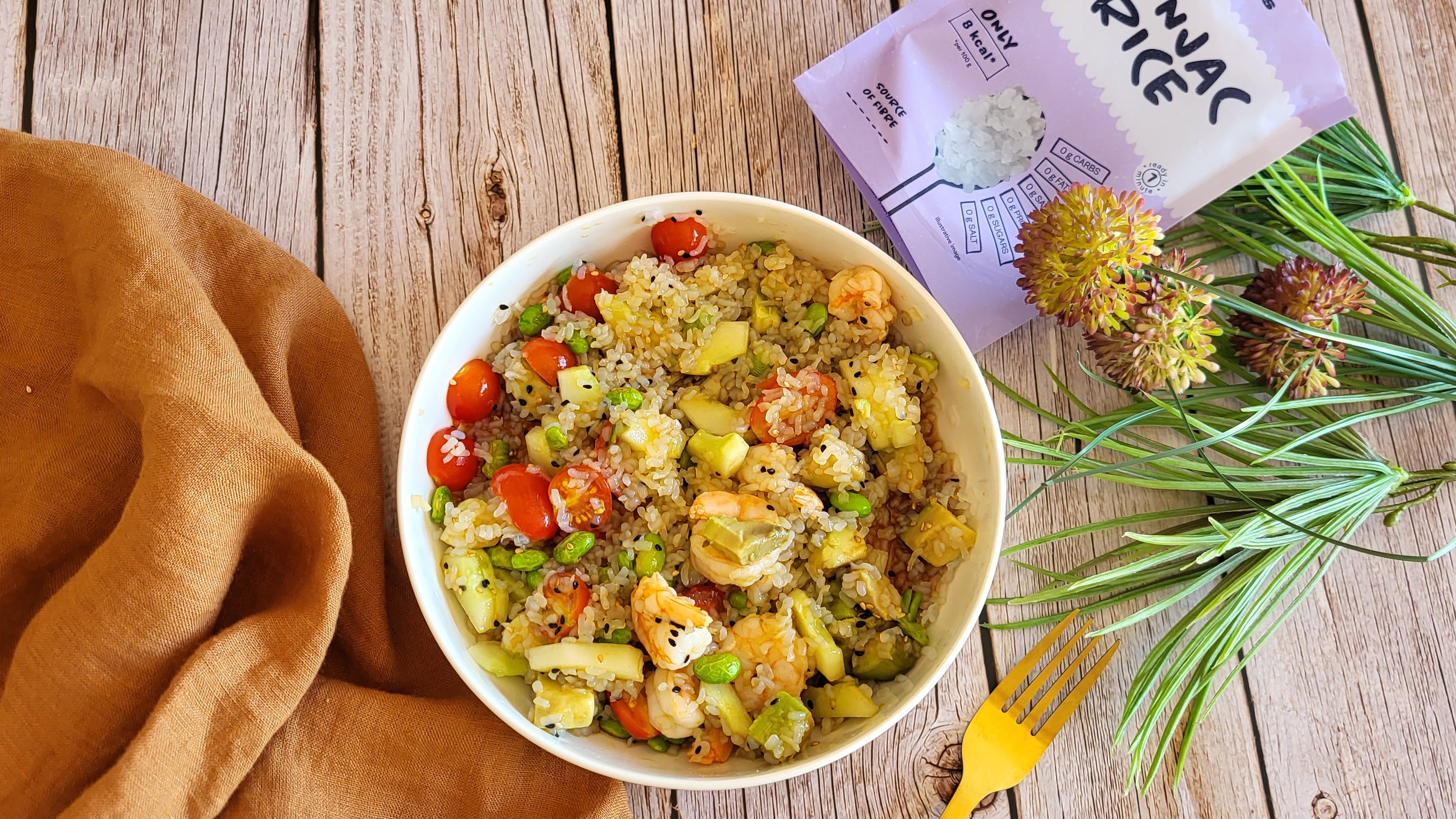 Pokebowl healthy avec sa sauce asiatique