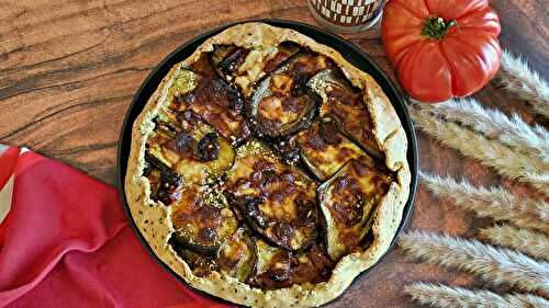 Tarte à l’aubergine, tomate et fromage