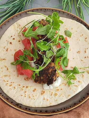 Un gyros végétarien à l’aubergine
