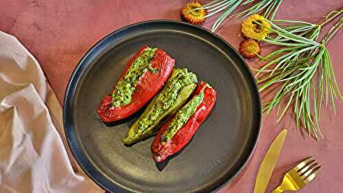 Poivrons farcis épinards et ricotta