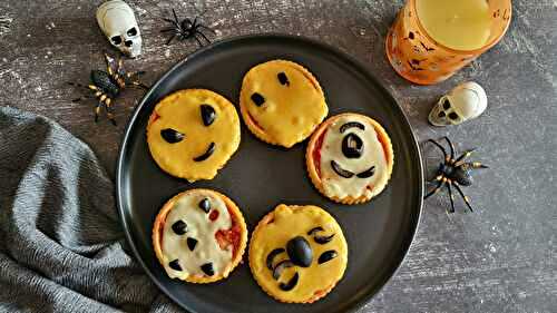 Tartelettes façon pizza halloween