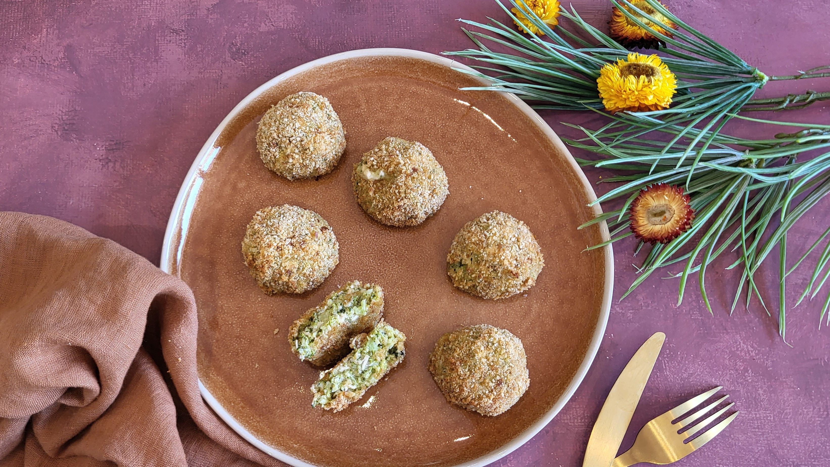 Arancini brocolis et saumon