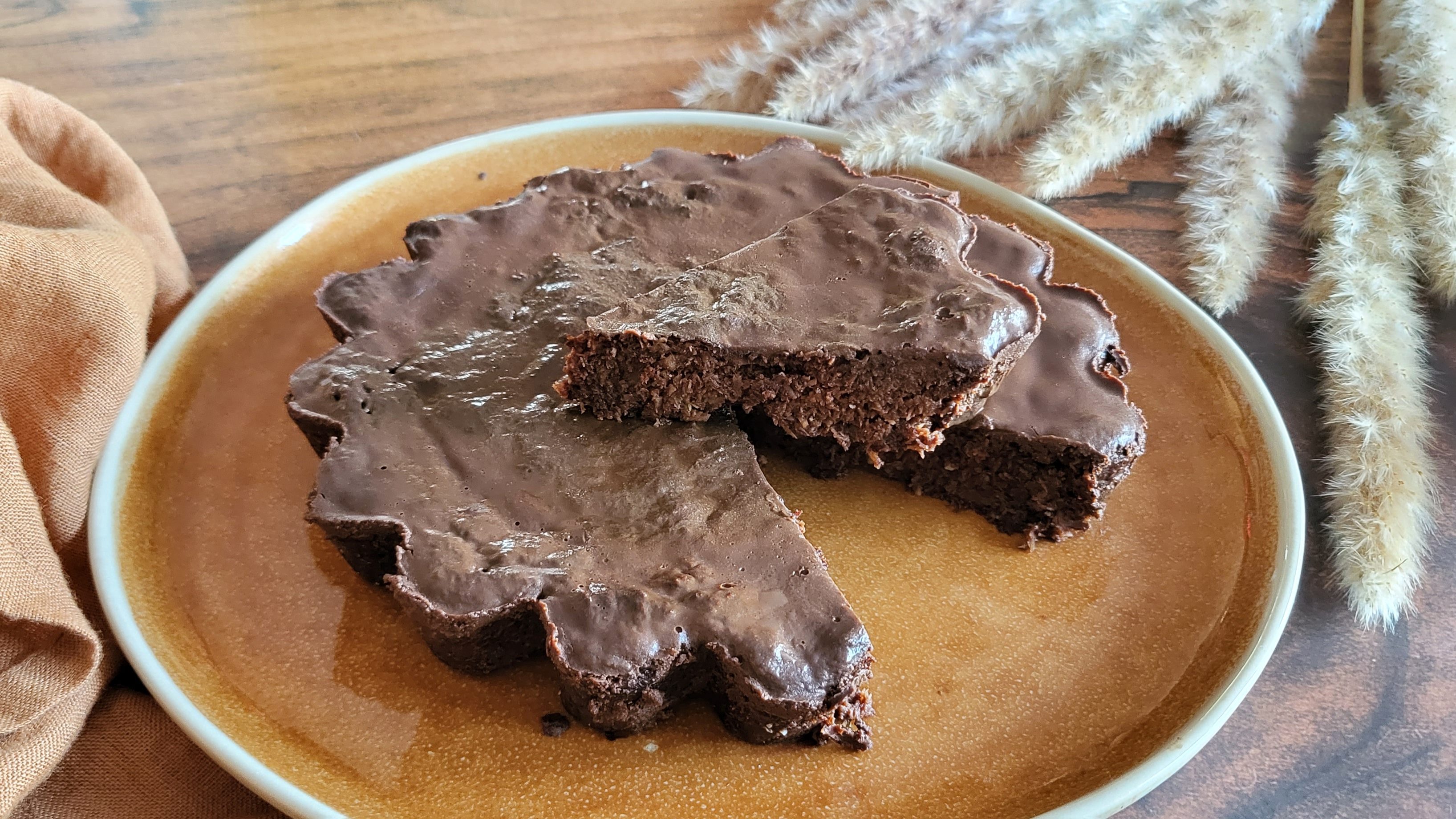 Brownie coco sans matière grasse et sans sucre