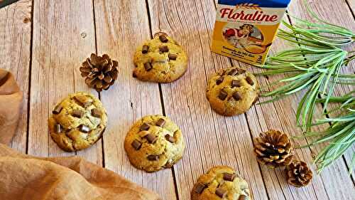 Cookies au coeur de floraline et chocolat (coeur fondant garanti)