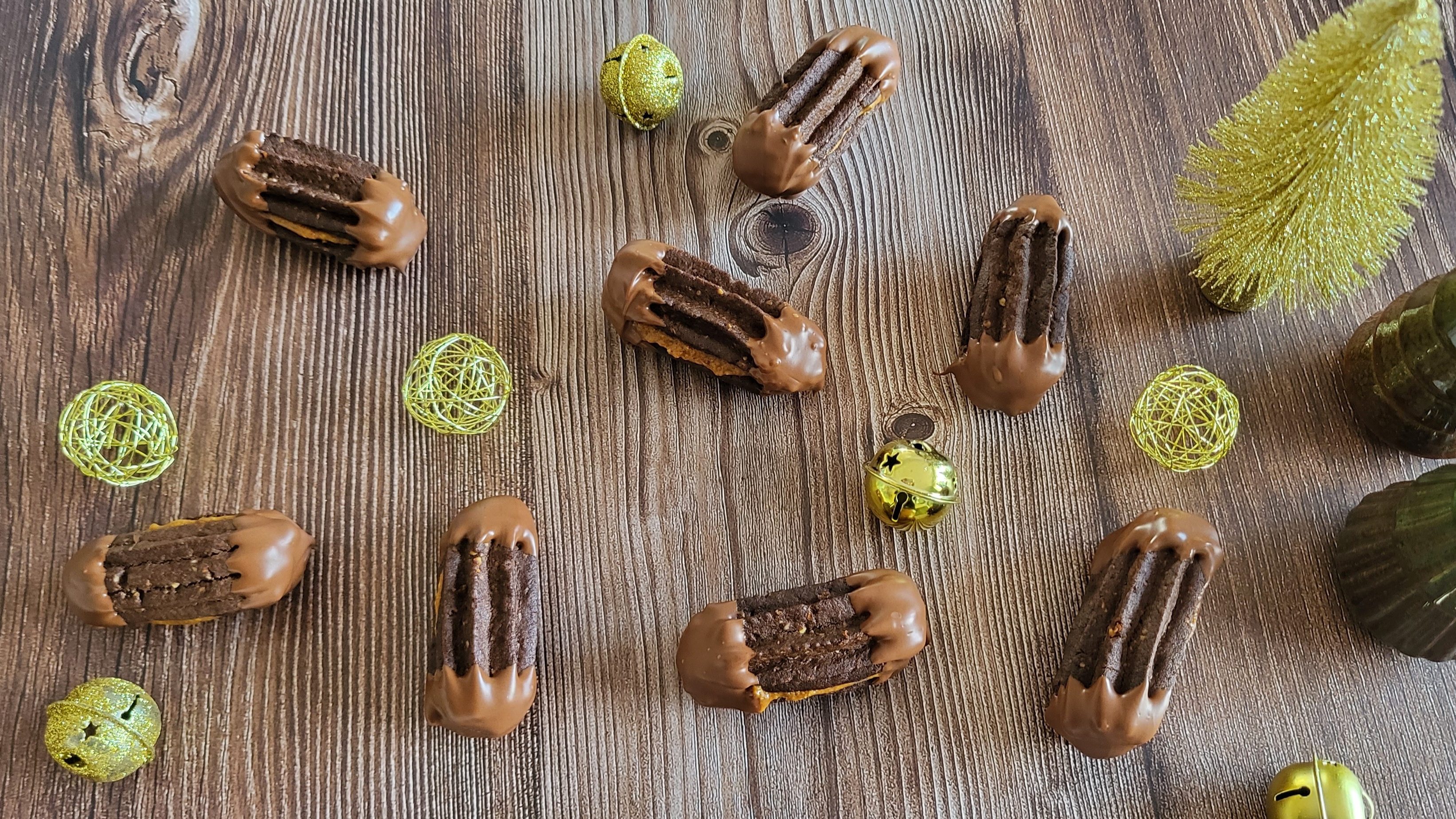 Bâtonnets au chocolat et au praliné (Nougatstangen)