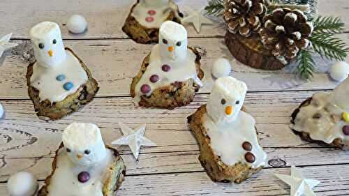 Biscuits bonhomme de neige