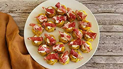 Bouchées parmesan coppa