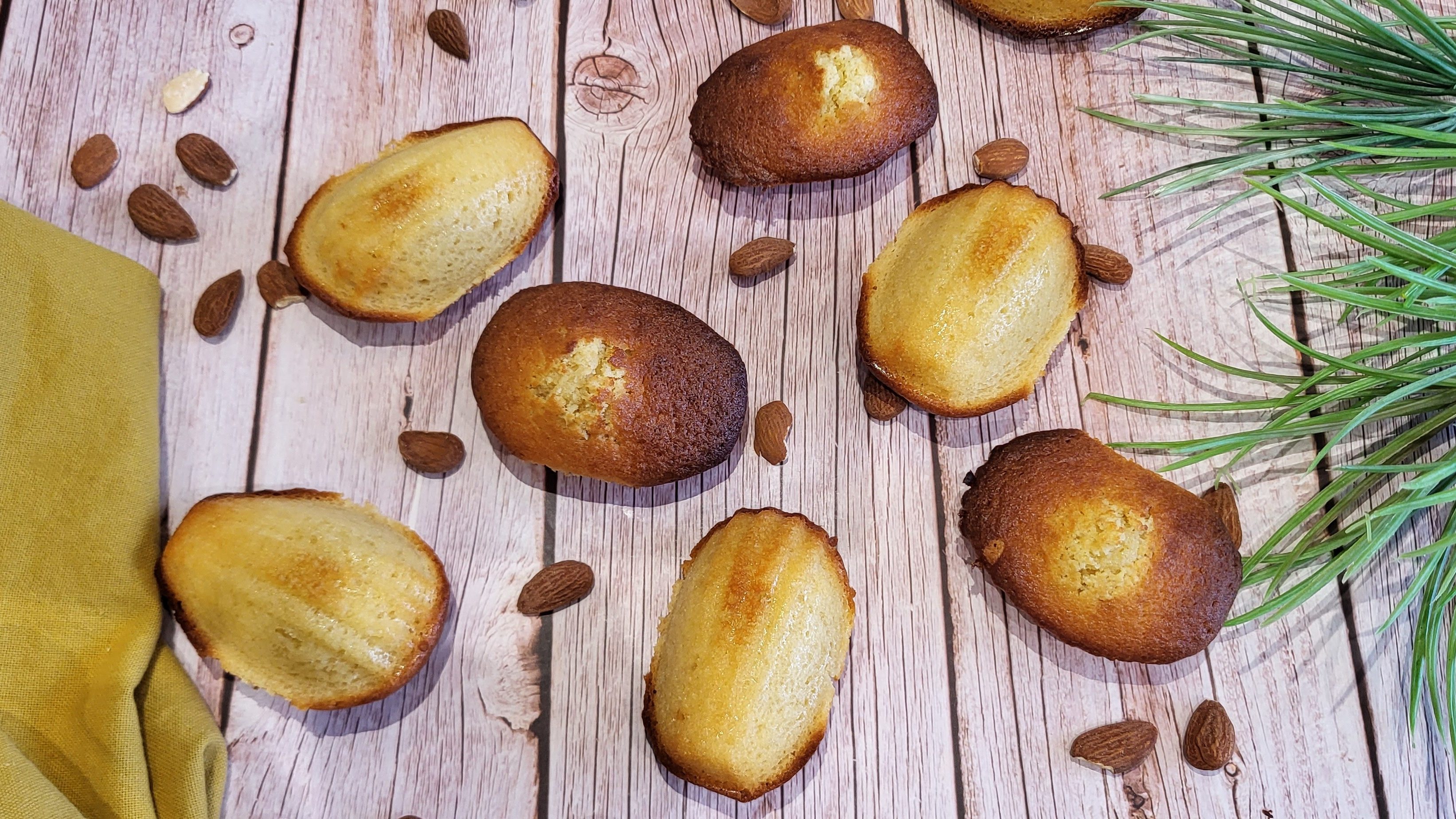 Madeleines au coeur frangipane