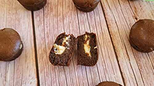 Mini fondants cœur coulant chocolat blanc noisette