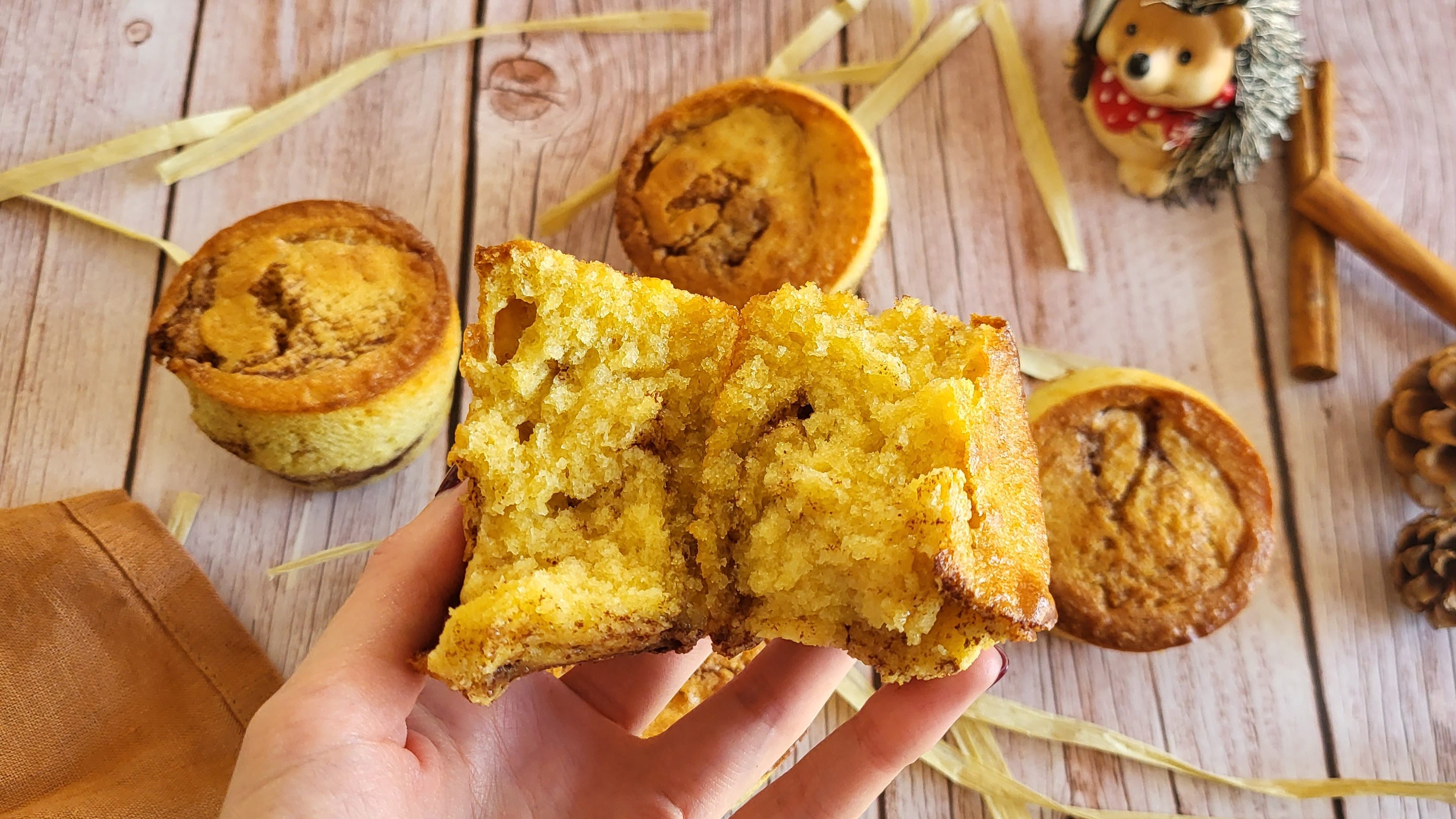Muffins façon cinnamon roll