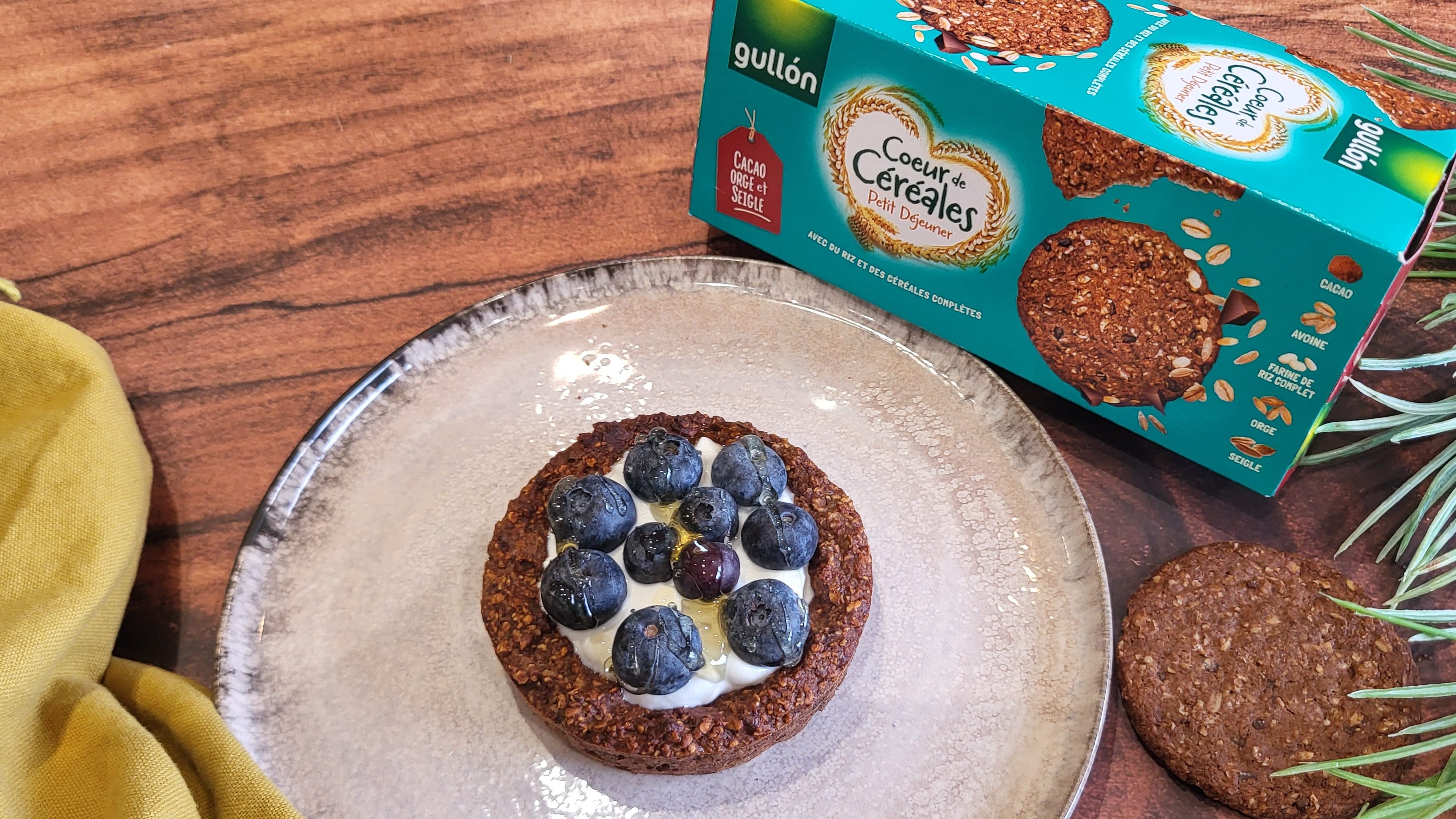 Tartelettes petit-déjeuner cacao & fruits