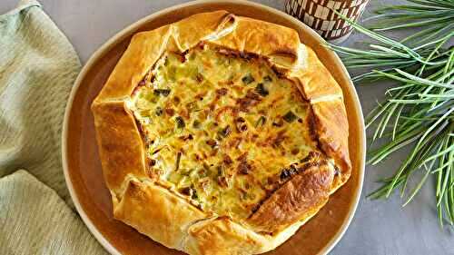 Tarte aux poireaux et au fromage