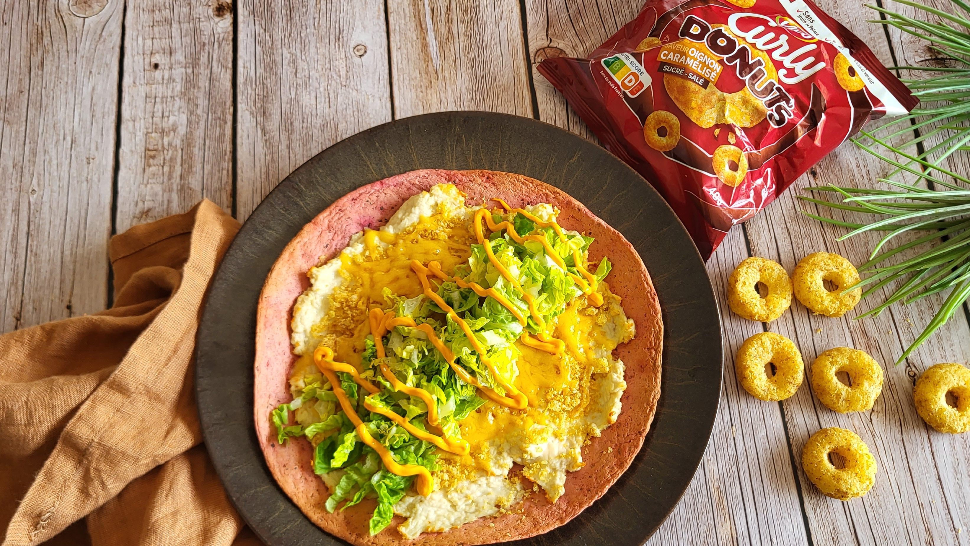 Wrap express au poulet pané aux Curly – irrésistible !