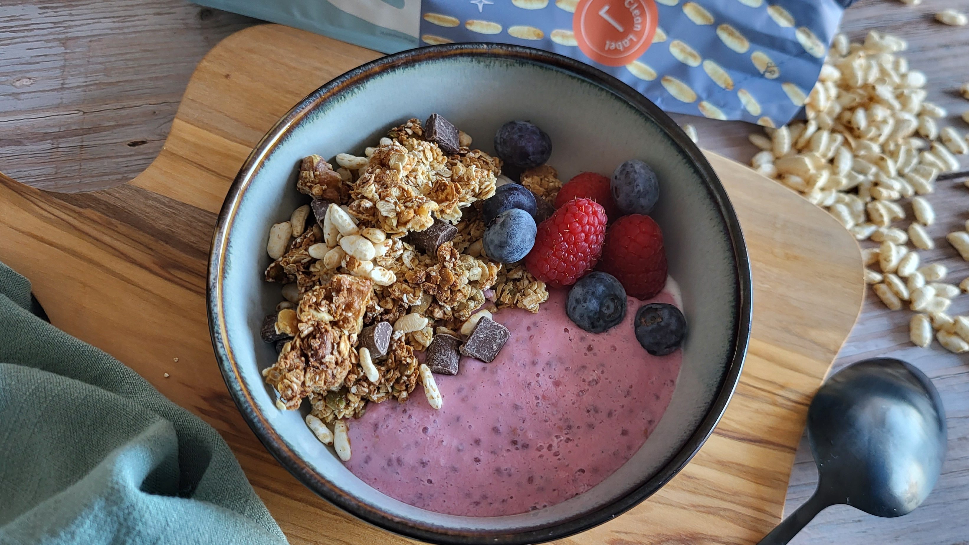 Bol granola croustillant