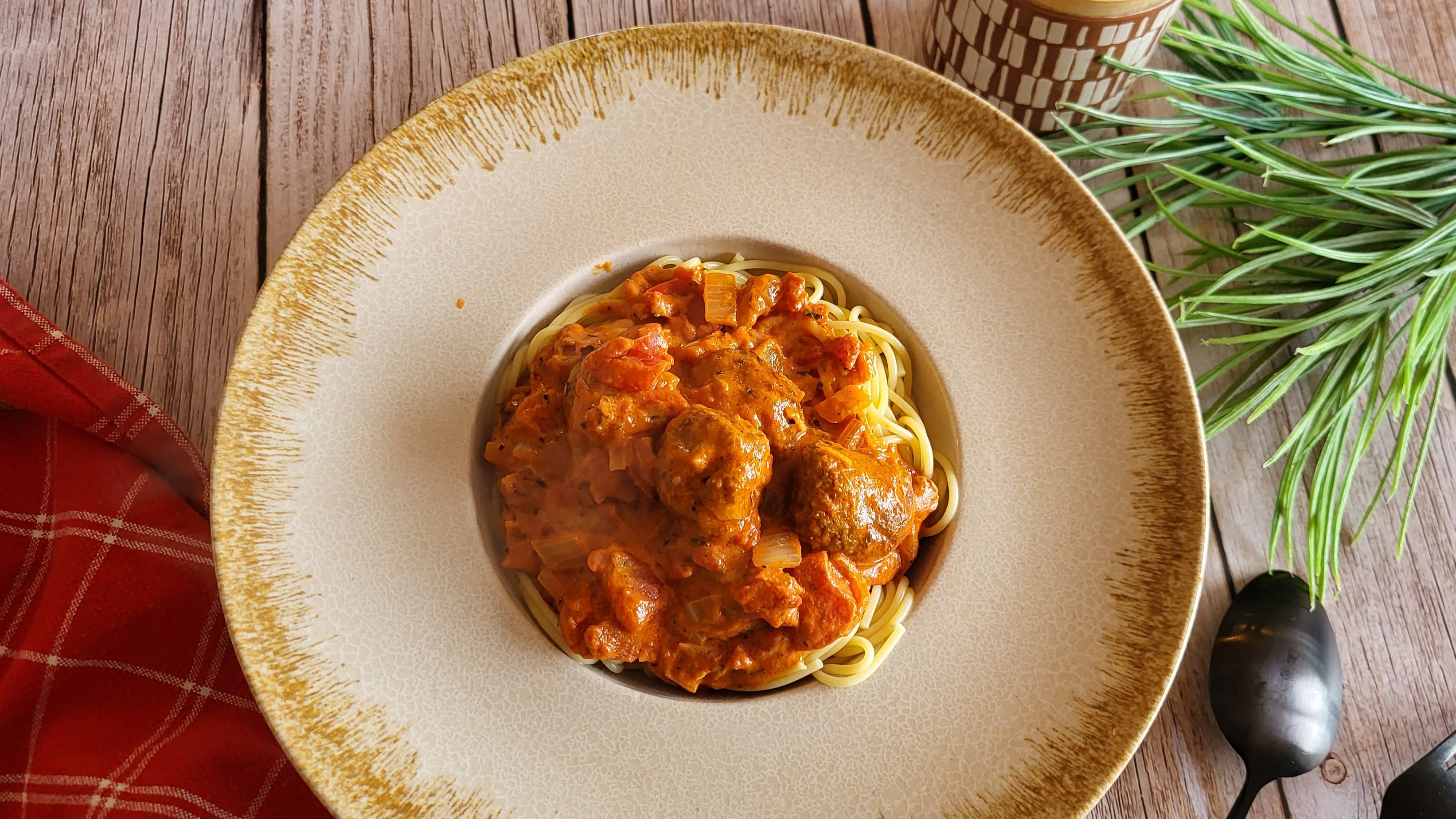 Boulettes de viande aux spaghettis