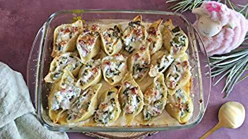 Conchiglionis printanier aux asperges