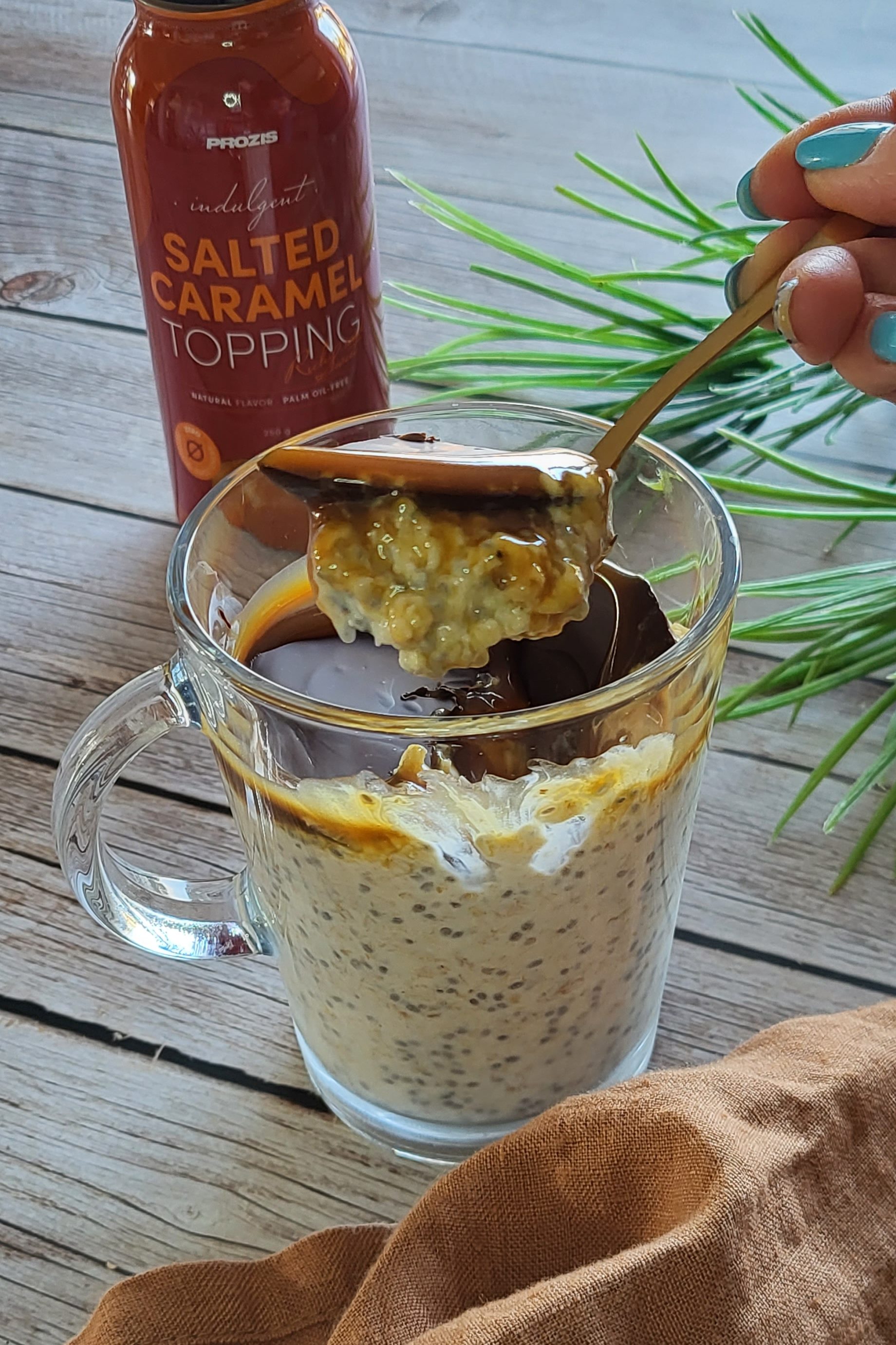 Overnight oat façon twix