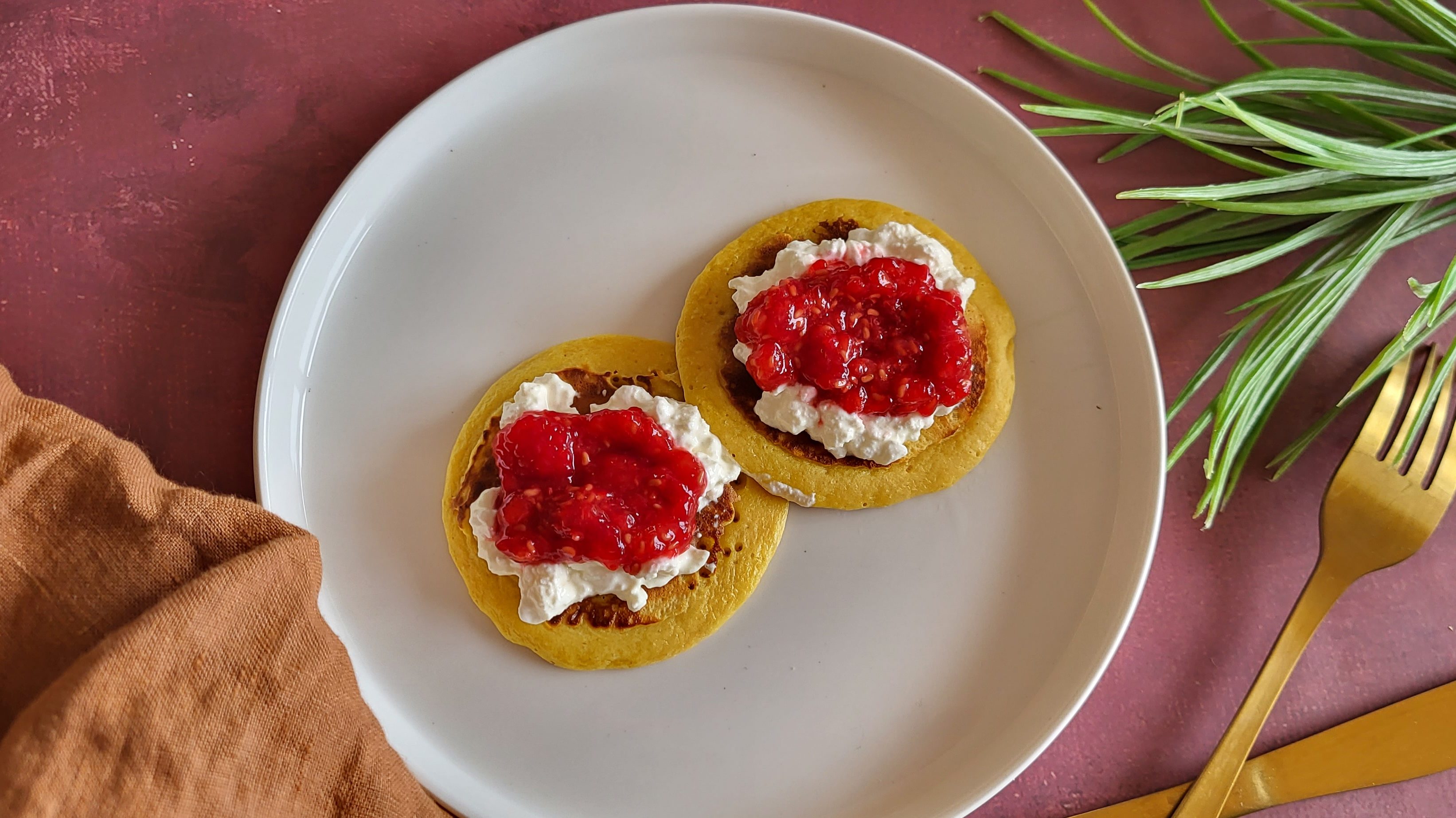 Pancakes à la farine de lupin