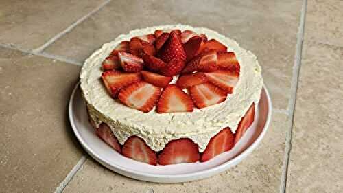 Fraisier à la crème diplomate