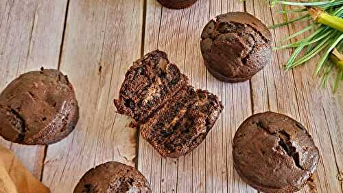 Muffins bananabread chocolat au coeur chocolat