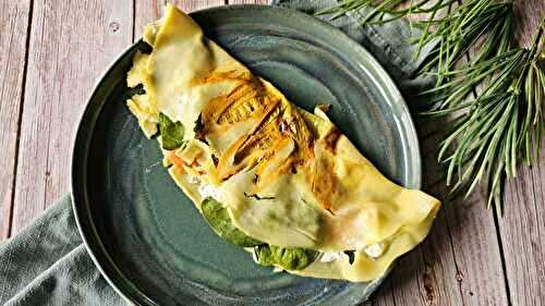 Crêpes aux fleurs de courgette