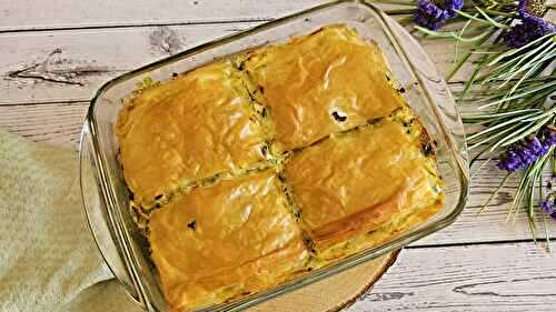 Feuilleté grec aux courgettes et à la feta [Kolokithopita]