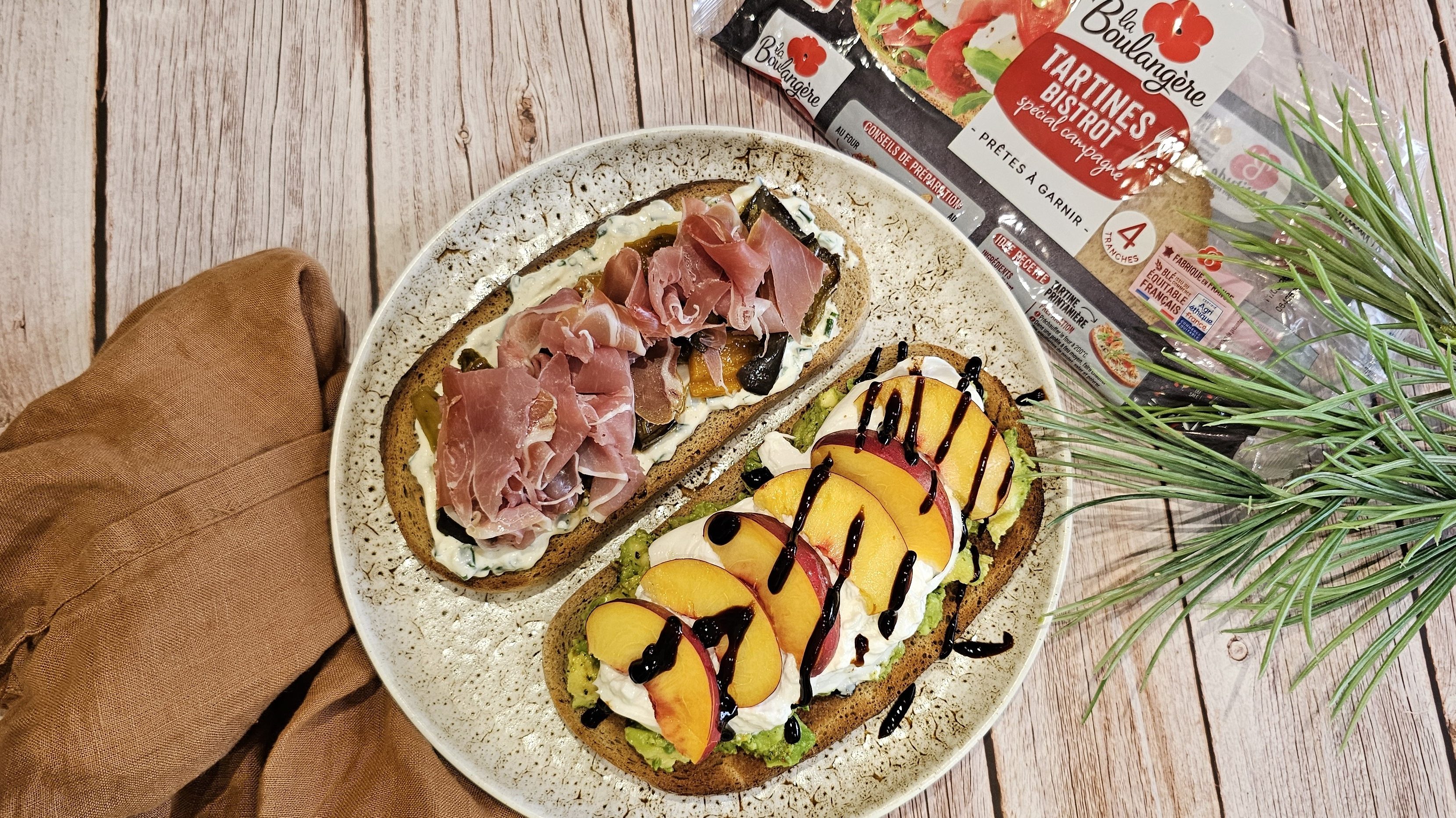 Duo de tartines estivales