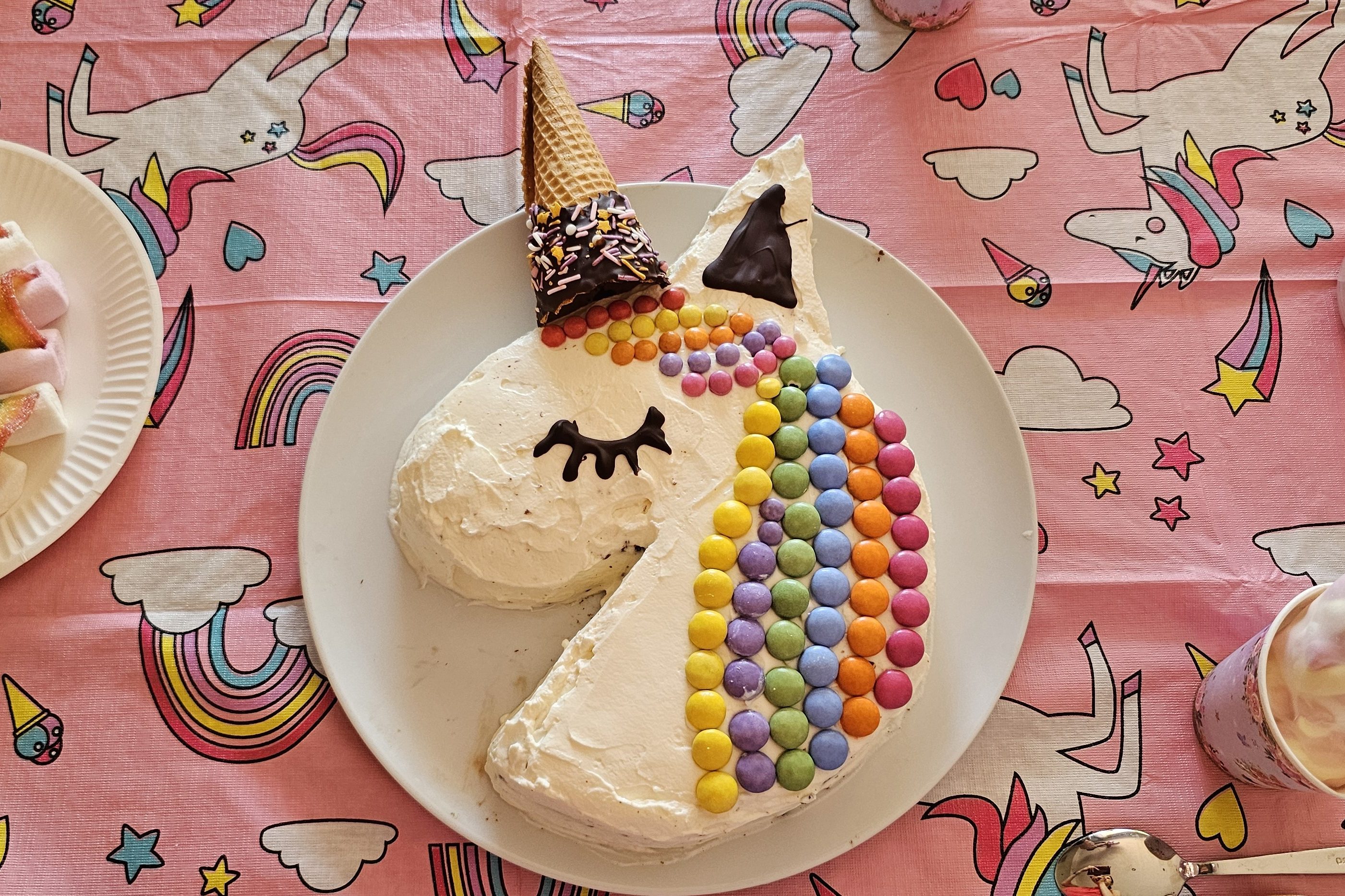Gâteau anniversaire licorne