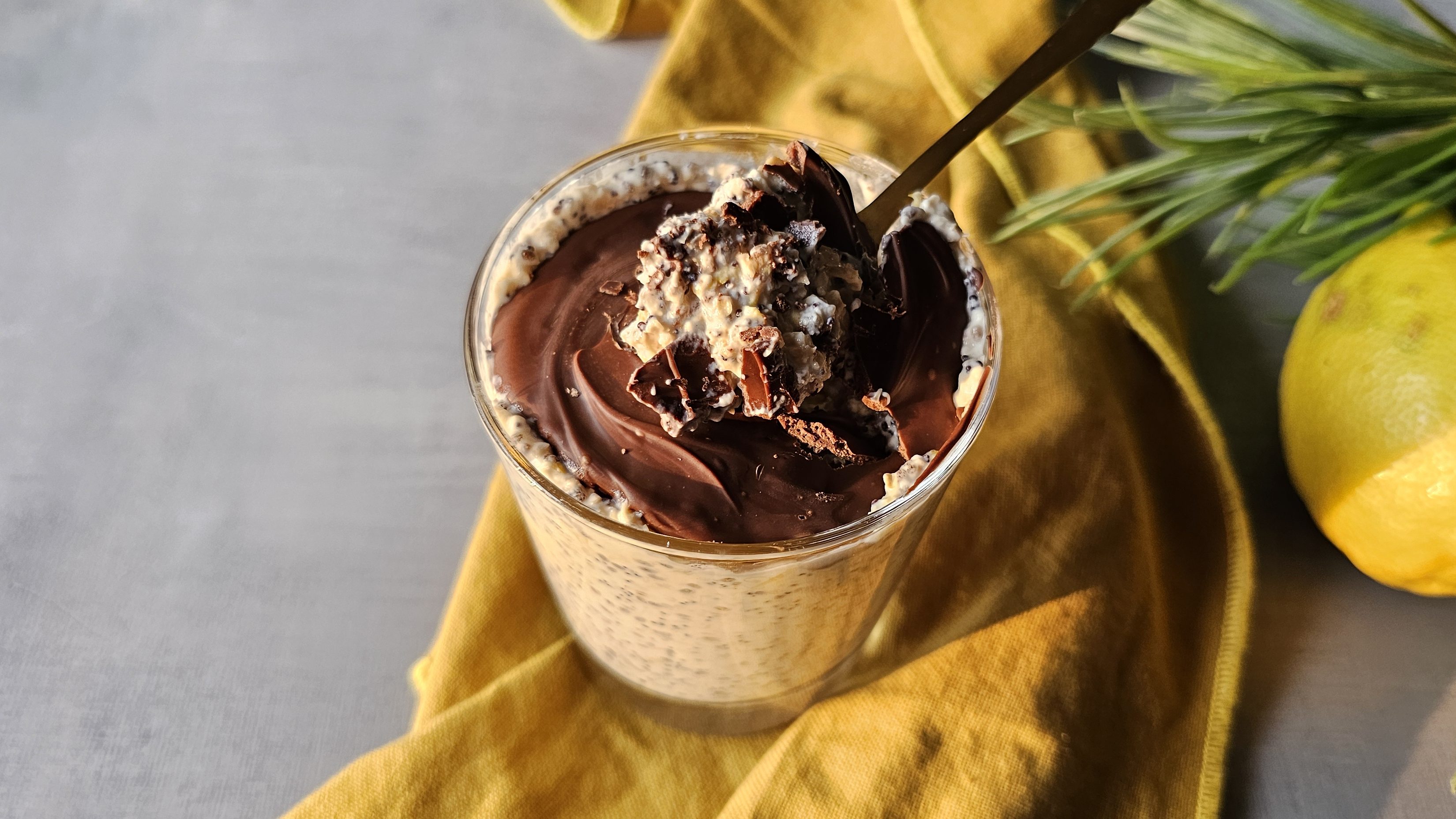 Overnight oats citron & graines de pavot