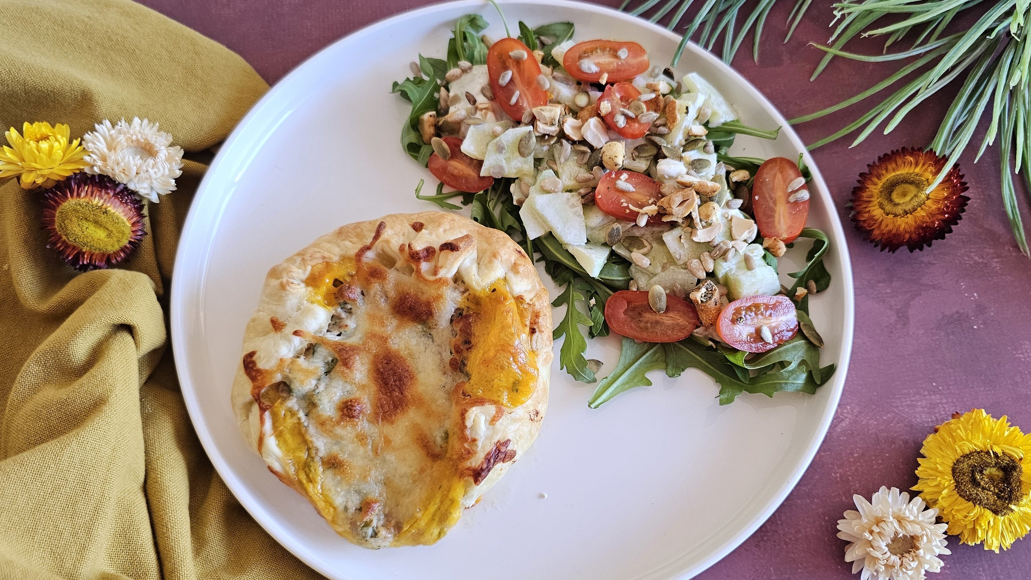 Tartelettes au thon et au cheddar