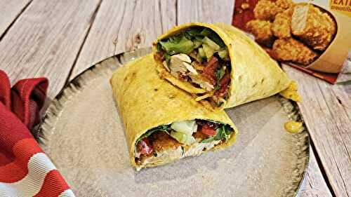 Wrap poulet crispy et salsa d’ananas