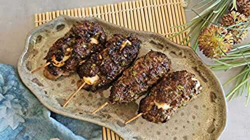 Brochettes cœur fondant au bœuf et gruyère