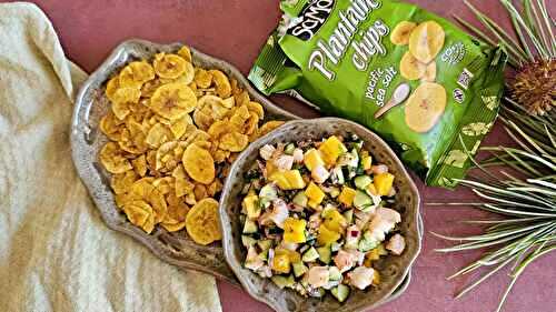 Ceviche de crevettes,mangue et concombre
