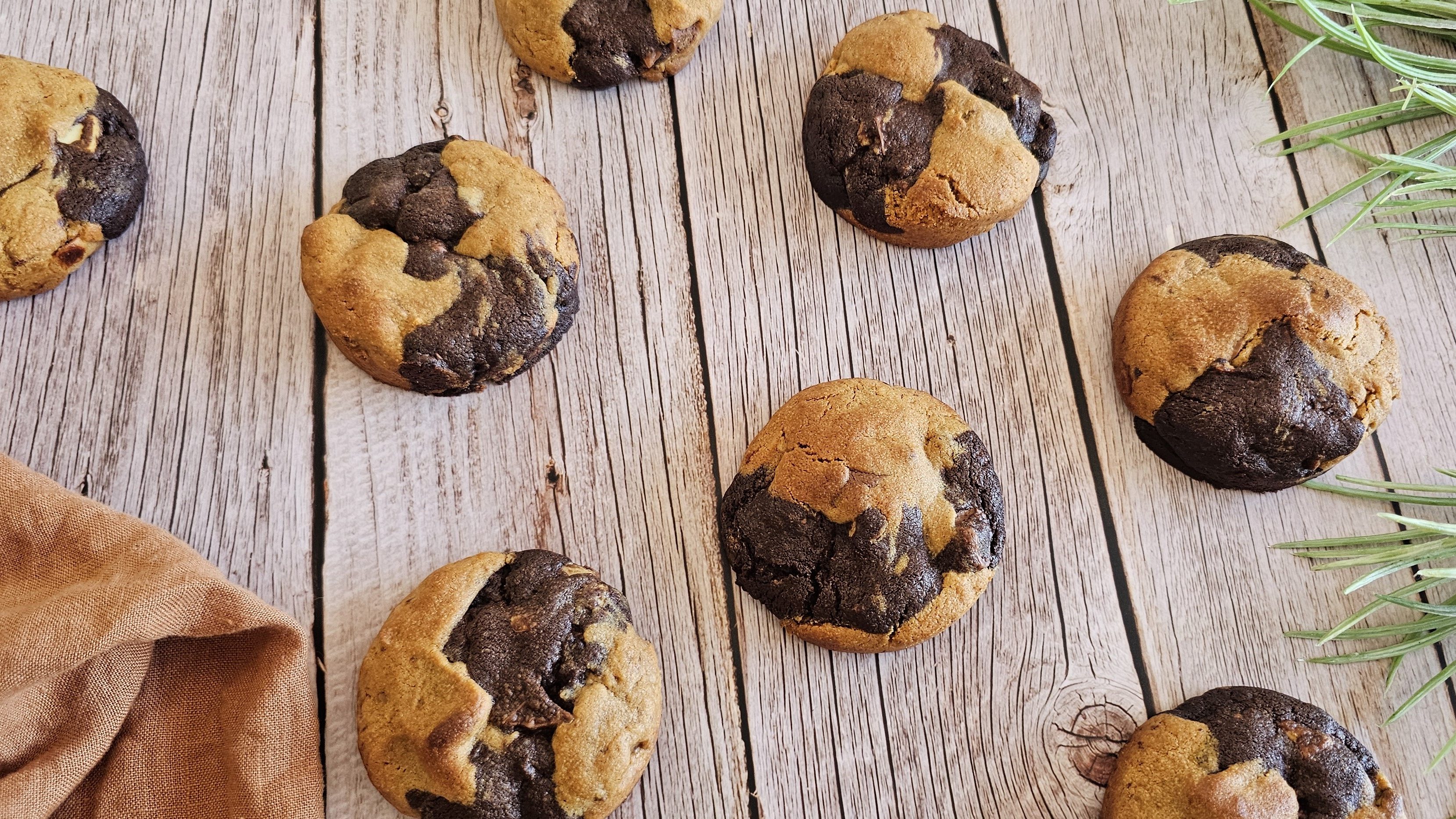 Cookies Marbrés Chocolat Cacahuète