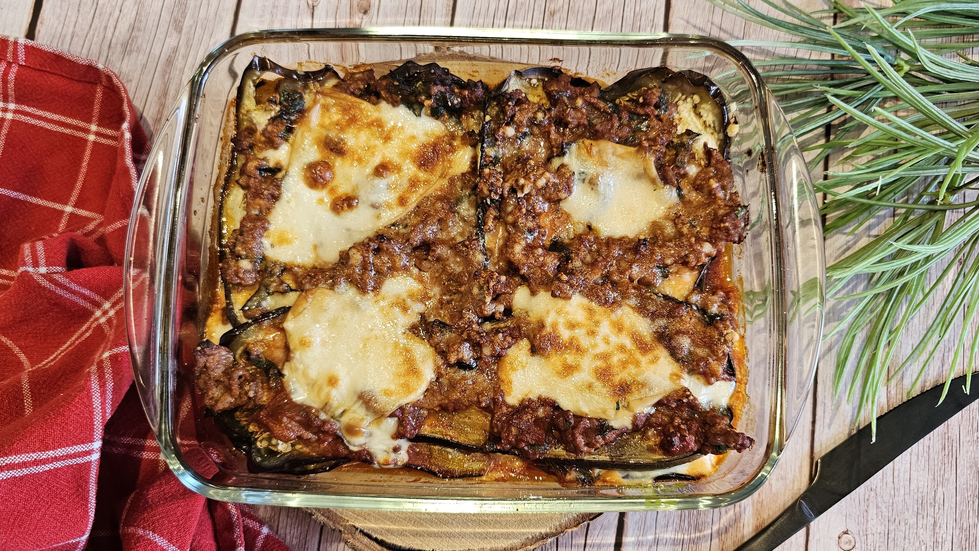 Parmigiana d’aubergine à la viande hachée