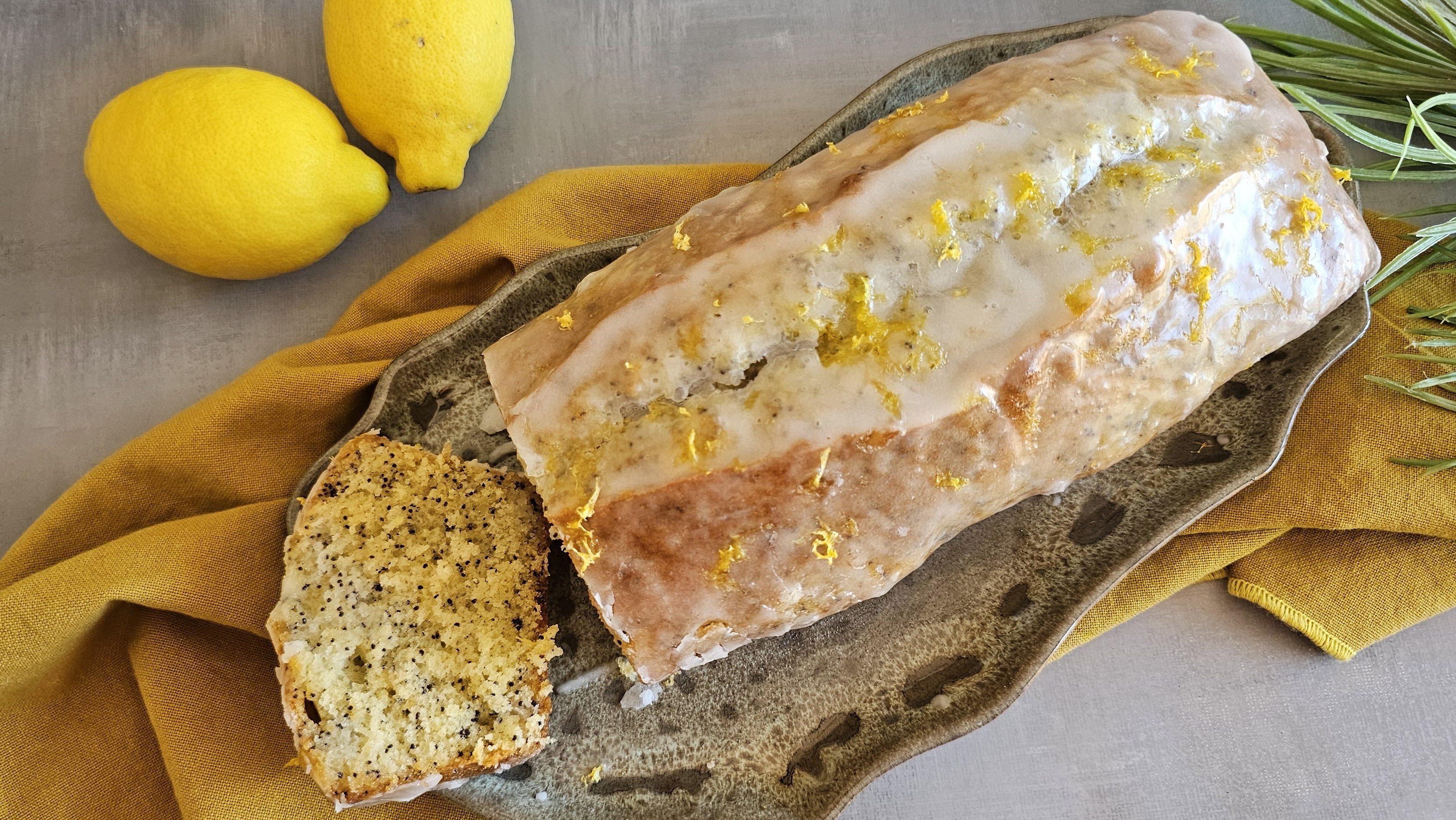 Cake au citron pavot du chef Pierre Hermé