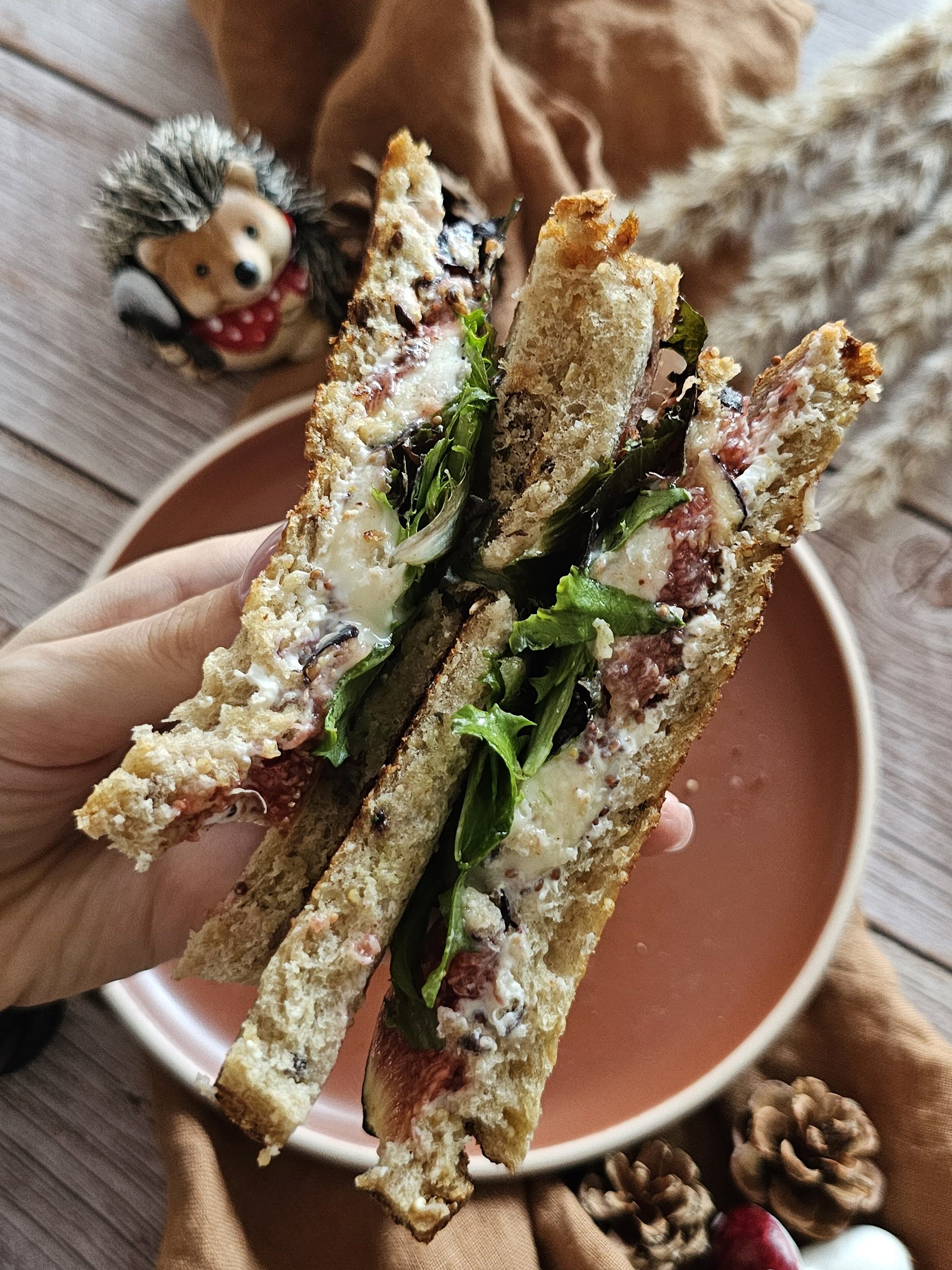 Grilled cheese figues et gorgonzola