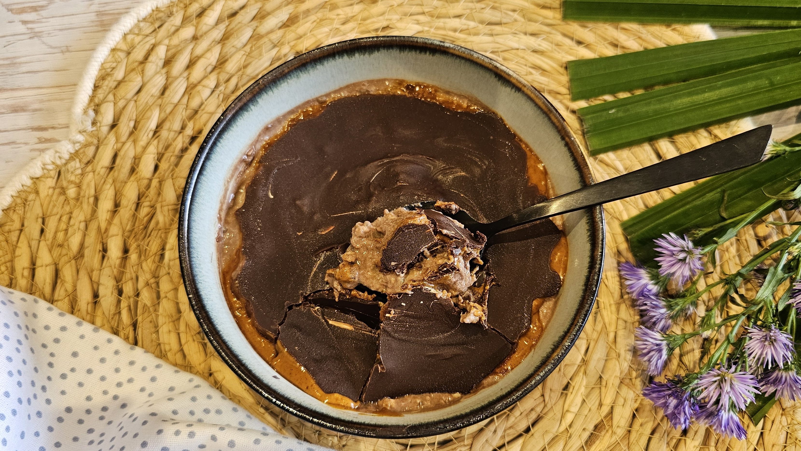 Petit-dej chocolat banane façon snickers