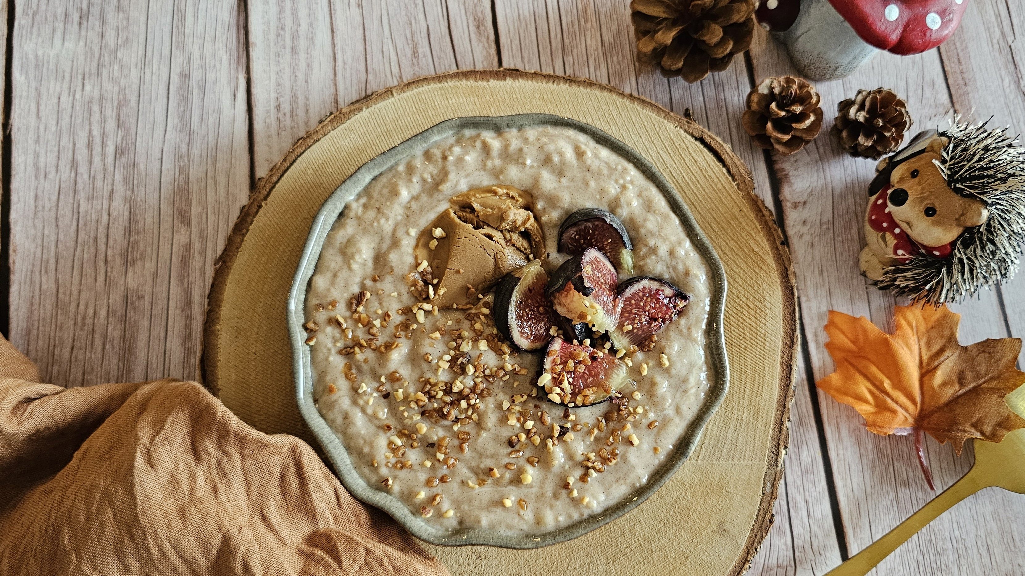 Porridge crémeux cannelle et figues