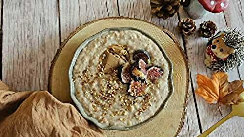 Porridge crémeux cannelle et figues