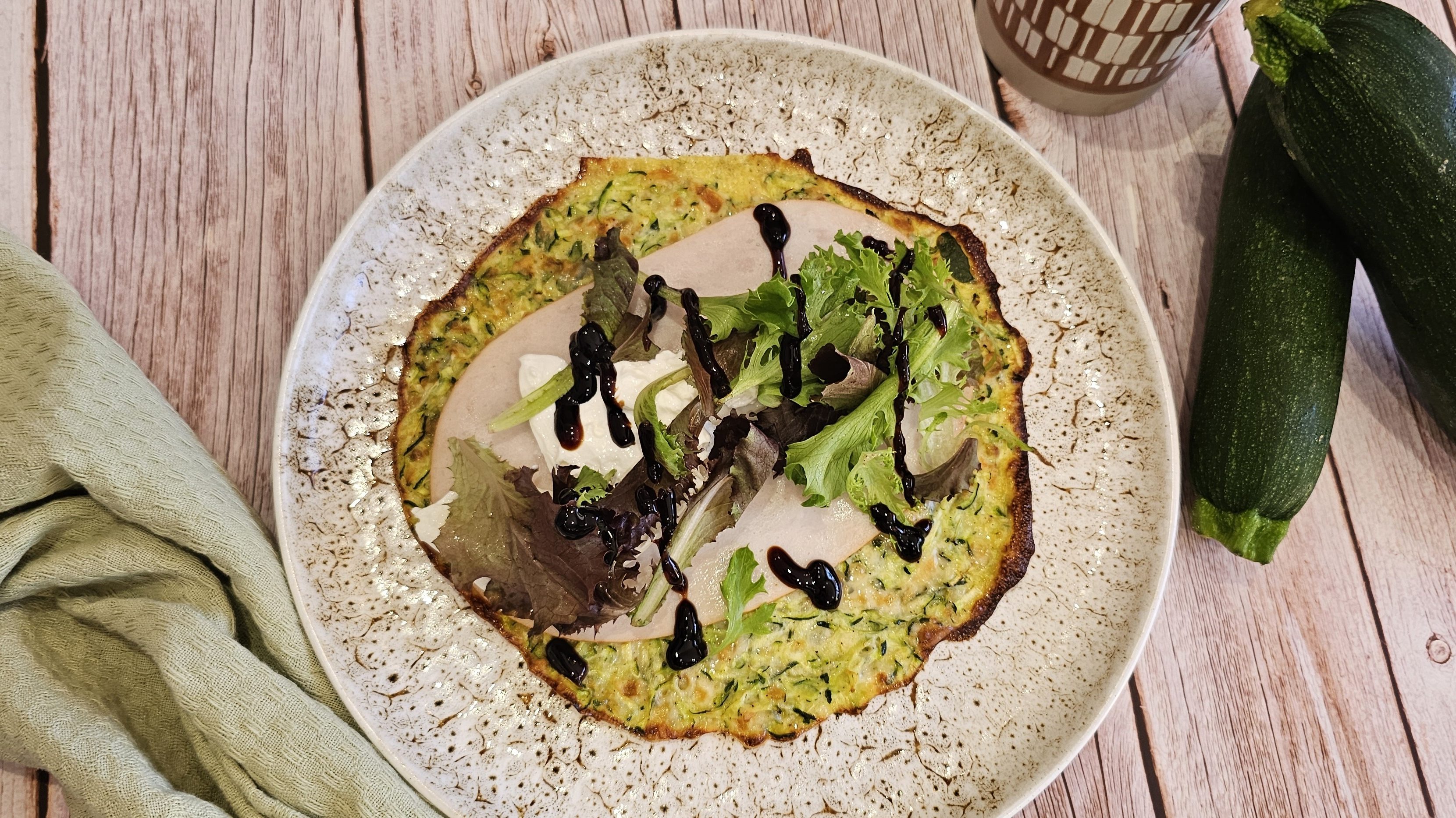 Wrap de courgette sans gluten