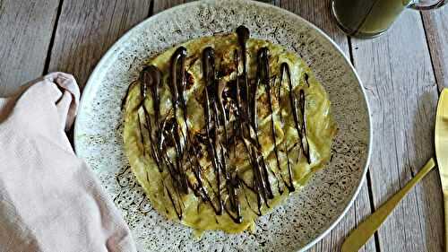Galette de riz express banane chocolat